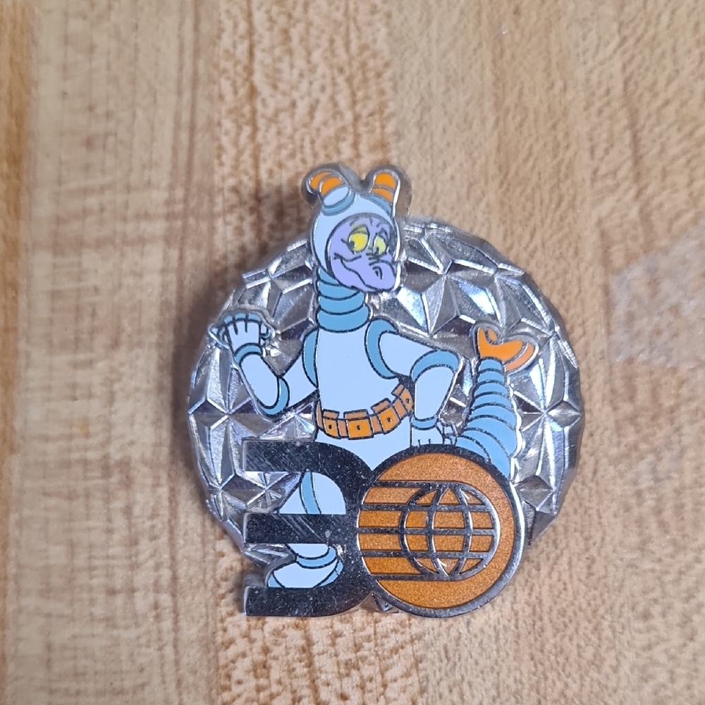2012 Disney Epcot 30th Anniversary Spaceship Earth Figment Pin
